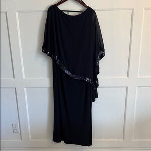 Elegant Navy Evening Dress